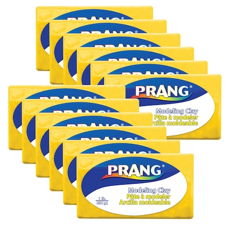 Prang Modeling Clay, 1 lb. Per Pack, Yellow, 12PK X00783